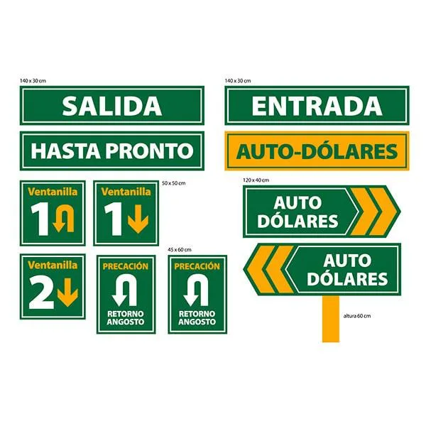 Señalización para exteriores San Jorge