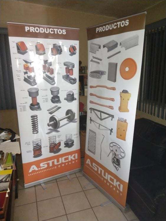 Display publicitario STUCKI para expo industrial 6