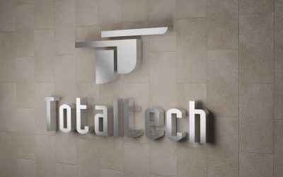 Letrero con Logo Realzado 3D para pared Totaltech