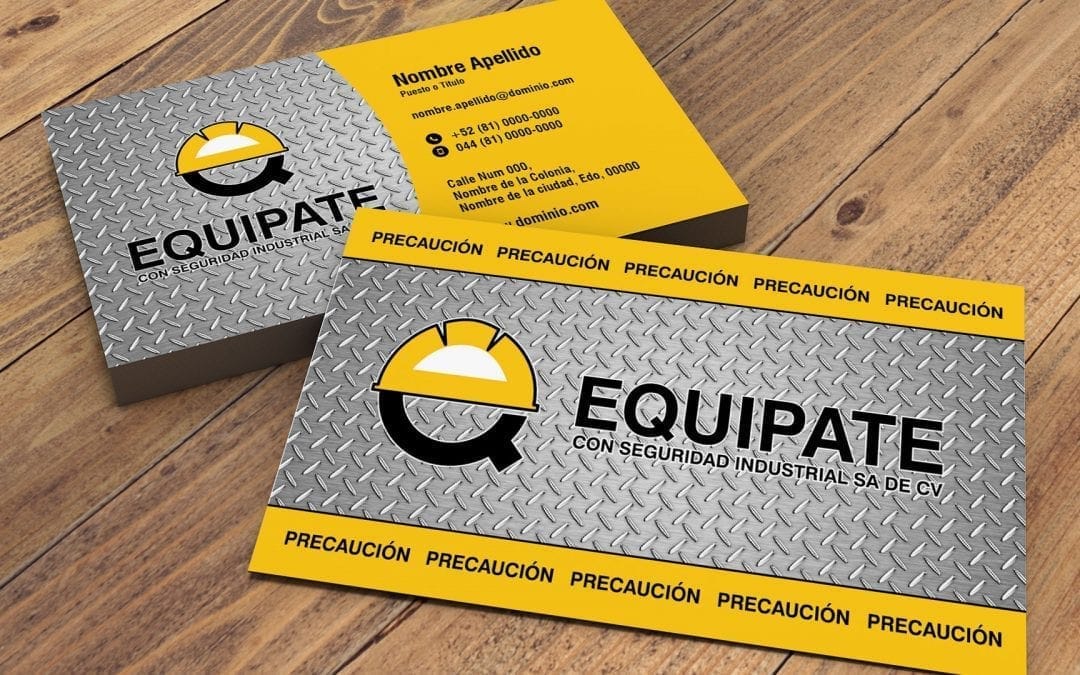 Diseño de tarjeta de presentación Equípate