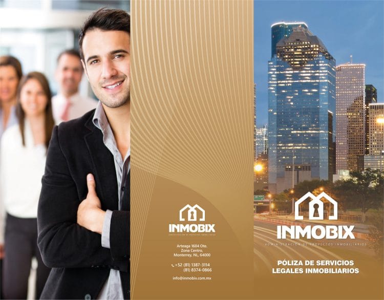 Diseño de identidad para servicios legales inmobiliarios INMOBIX 1