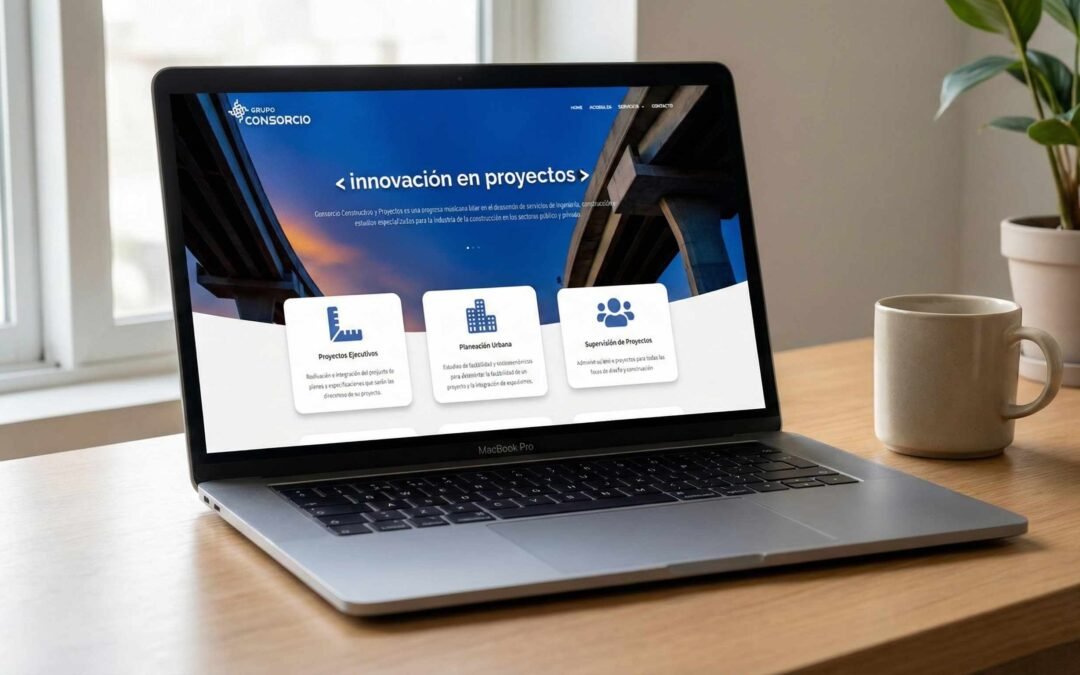 Diseño de Página Web y Estrategia Digital: Consorcio CP – Ingeniería Civil