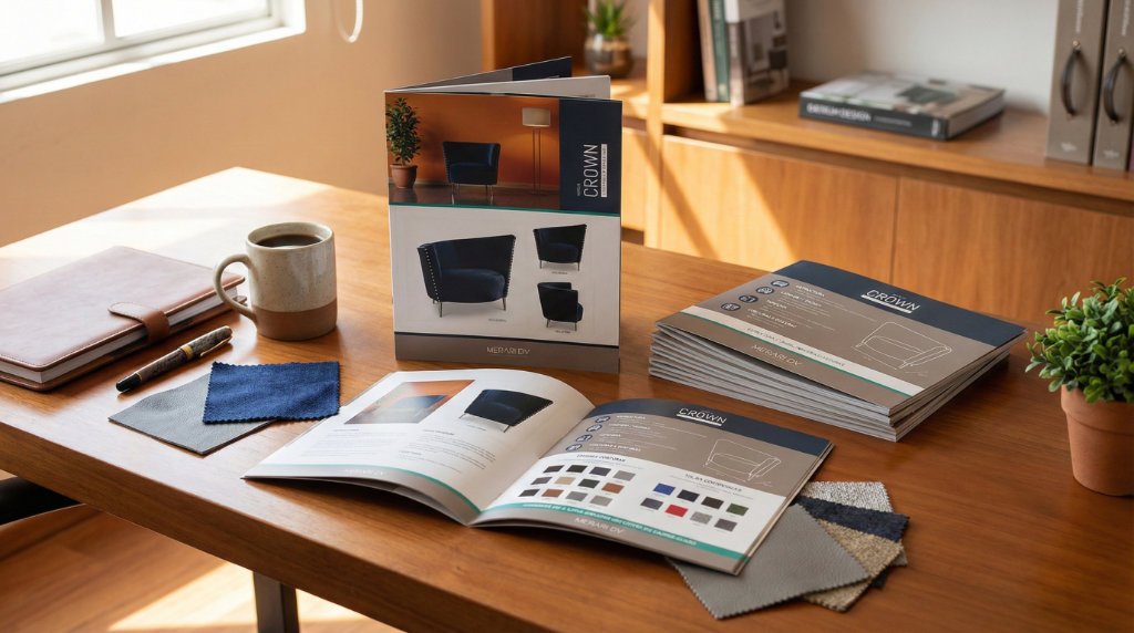 Diseño de Catálogo Editorial para Merari DV: Muebles Finos Monterrey