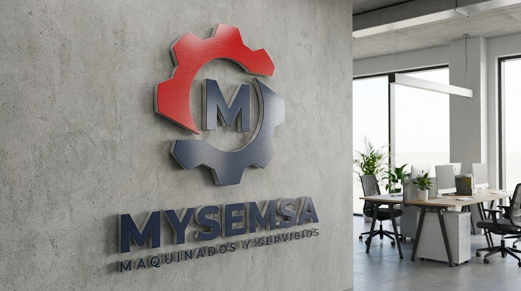 Diseño de Identidad Corporativa y Logotipo para MYSEMSA: Expertos en Maquinados y Servicios Industriales